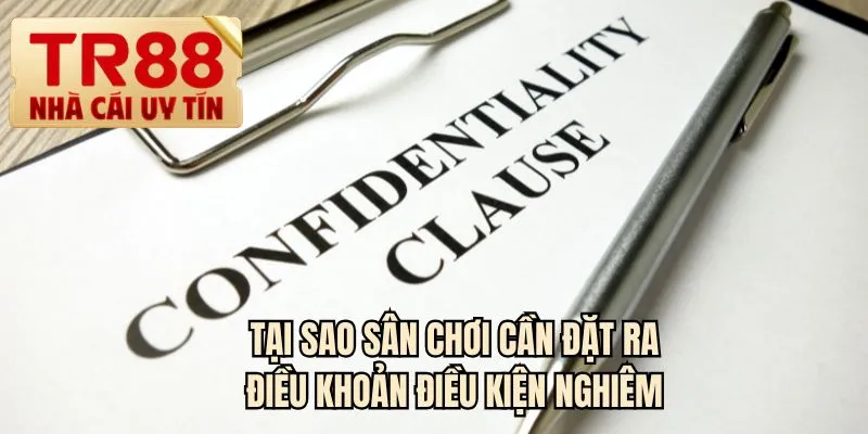 Tại sao sân chơi cần đặt ra điều khoản điều kiện nghiêm
